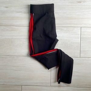 Zara black striped leggings